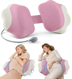 Pregnancy Pillows for Sleeping, Memory Foam Maternity Pillow Support for Back Belly HIPS, Adjustable Travel Wedge Pillow for Pregnant Women, Side Sleeping Pregnant Pillows with Cooling Pillowcase - Pink - Size 27.5in*15.7in