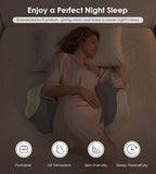 Pregnancy Pillows for Sleeping, Memory Foam Maternity Pillow Support for Back Belly HIPS, Adjustable Travel Wedge Pillow for Pregnant Women, Side Sleeping Pregnant Pillows with Cooling Pillowcase - Pink - Size 27.5in*15.7in