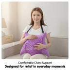 Hysterectomy Recovery Pillow with 2 Pocket for Abdominal Surgery, Hysterectomy Recovery Must Haves Essentials Abdominal Pillow Post Surgery Gifts for Women - Beige - Size 21.5in*18.5in*14.5in