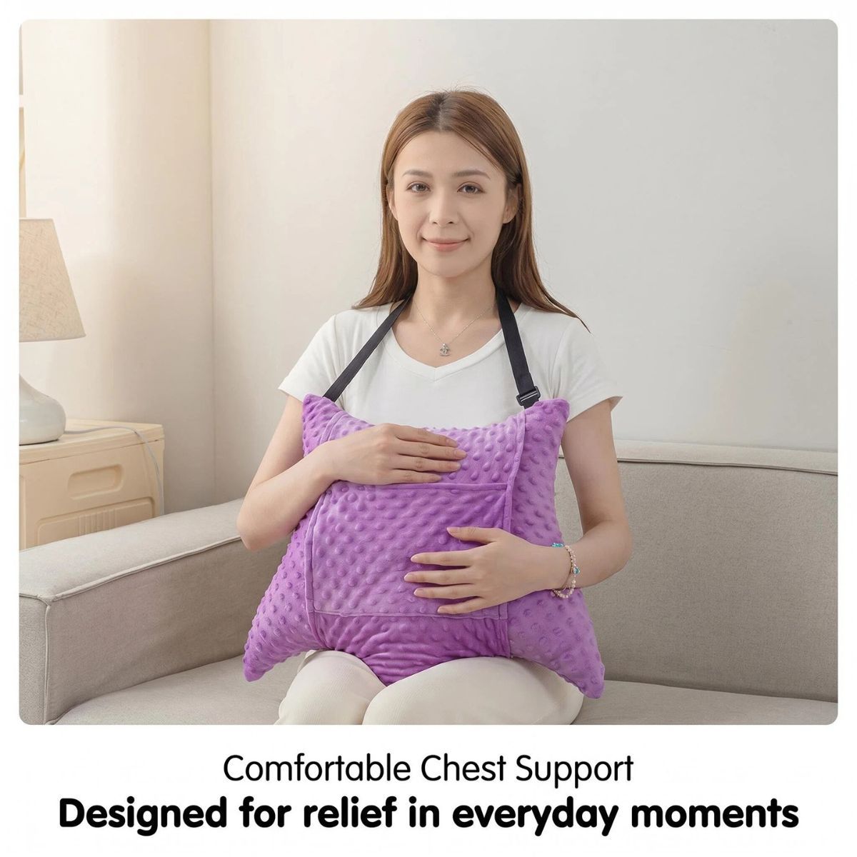 Hysterectomy Recovery Pillow with 2 Pocket for Abdominal Surgery, Hysterectomy Recovery Must Haves Essentials Abdominal Pillow Post Surgery Gifts for Women - Blue - Size 21.5in*18.5in*14.5in