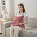 Hysterectomy Recovery Pillow with 2 Pocket for Abdominal Surgery, Hysterectomy Recovery Must Haves Essentials Abdominal Pillow Post Surgery Gifts for Women - Pink - Size 21.5in*18.5in*14.5in