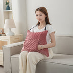 Hysterectomy Recovery Pillow with 2 Pocket for Abdominal Surgery, Hysterectomy Recovery Must Haves Essentials Abdominal Pillow Post Surgery Gifts for Women - Pink - Size 21.5in*18.5in*14.5in