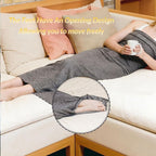 Sleep Pod - Wearable Blanket Hoodie for Anxiety Relief & Deep Sleep, Portable Personal Sleeping Bag for Travel, Camping and Cozy Lounging - Gray - Size 185cm*45cm