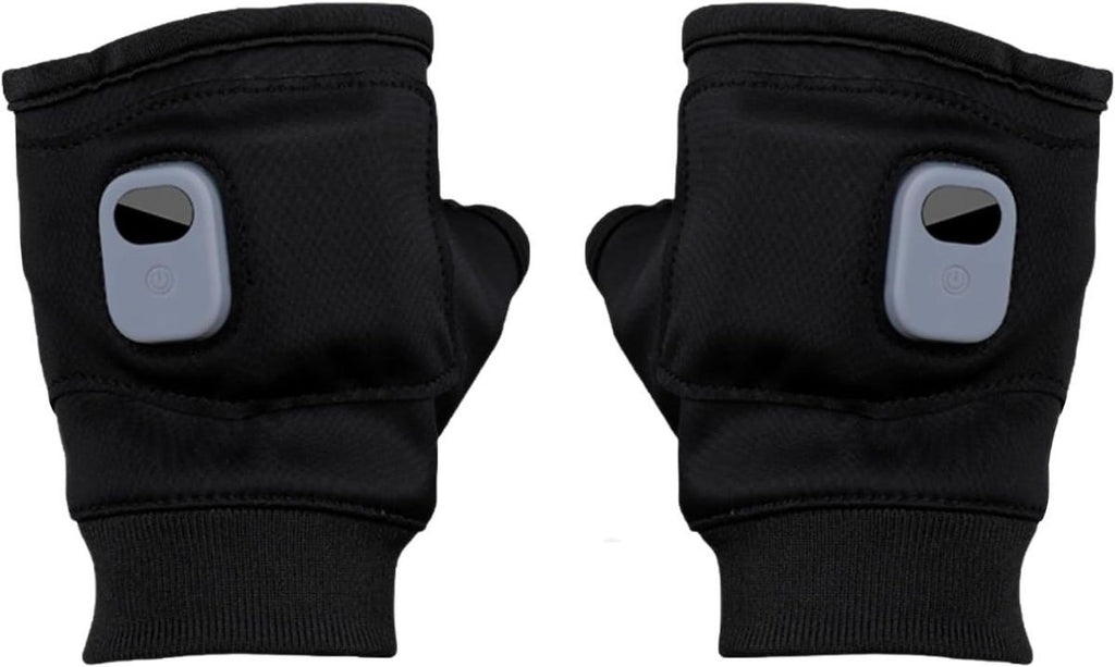 Rechargeable Wireless Heated Gloves Women'S Heated Gloves Fingerless Heated - Black - Size Fits Adult Hands
