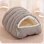Cozy Monster Cat Bed, Cave Style Pet Bed, Cat Beds for Indoor Cats, Cat Cave Bed Cat Tent with Removable Cushion, Warm Cave Nest Sleeping Bed Puppy House for Cats Small Dogs - Black - Size 43cm*40cm*28cm