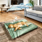 Warm Dog Bed Washable Pet Bed Non-Slip Dog Bed High Backrest Dog Bed Thick Dog - Gray - Size 39.3*29.5in