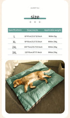 Warm Dog Bed Washable Pet Bed Non-Slip Dog Bed High Backrest Dog Bed Thick Dog - Gray - Size 47*37.4in