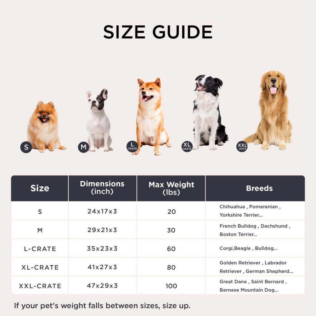 Washable Dog Bed for Crate, Giant Comfort Fluffy Plush Pet Pillow Bed Kennel Pad with Non-Slip Bottom, Machine Washable Pet Sleeping Mat for Jumbo - Brown - Size 41"L x 27"W x 3"Th