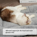 Pet Bed Mat Soft Fleece Pet Bed Dog And Cat Cushion Quilted Pet Bed - Gray - Size 55cm*65cm