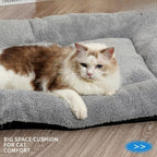 Pet Bed Mat Soft Fleece Pet Bed Dog And Cat Cushion Quilted Pet Bed - Gray - Size 55cm*65cm