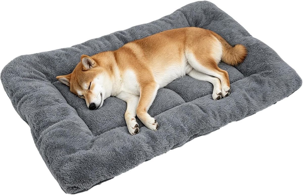 Pet Bed Mat Soft Fleece Pet Bed Dog And Cat Cushion Quilted Pet Bed - Gray - Size 85cm*115cm