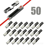 50PCS Push-in Wire Connector D1 D2 D3 Terminal Blocks, No Soldering Needed - Black - D2