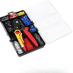 1200-Piece Tubular Crimp Terminal & 6-4A Crimping Pliers Set with Case