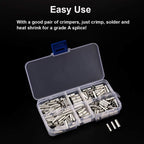 BN200pcs Tubular BN Crimp Terminals and HS-40J Crimping Pliers Set