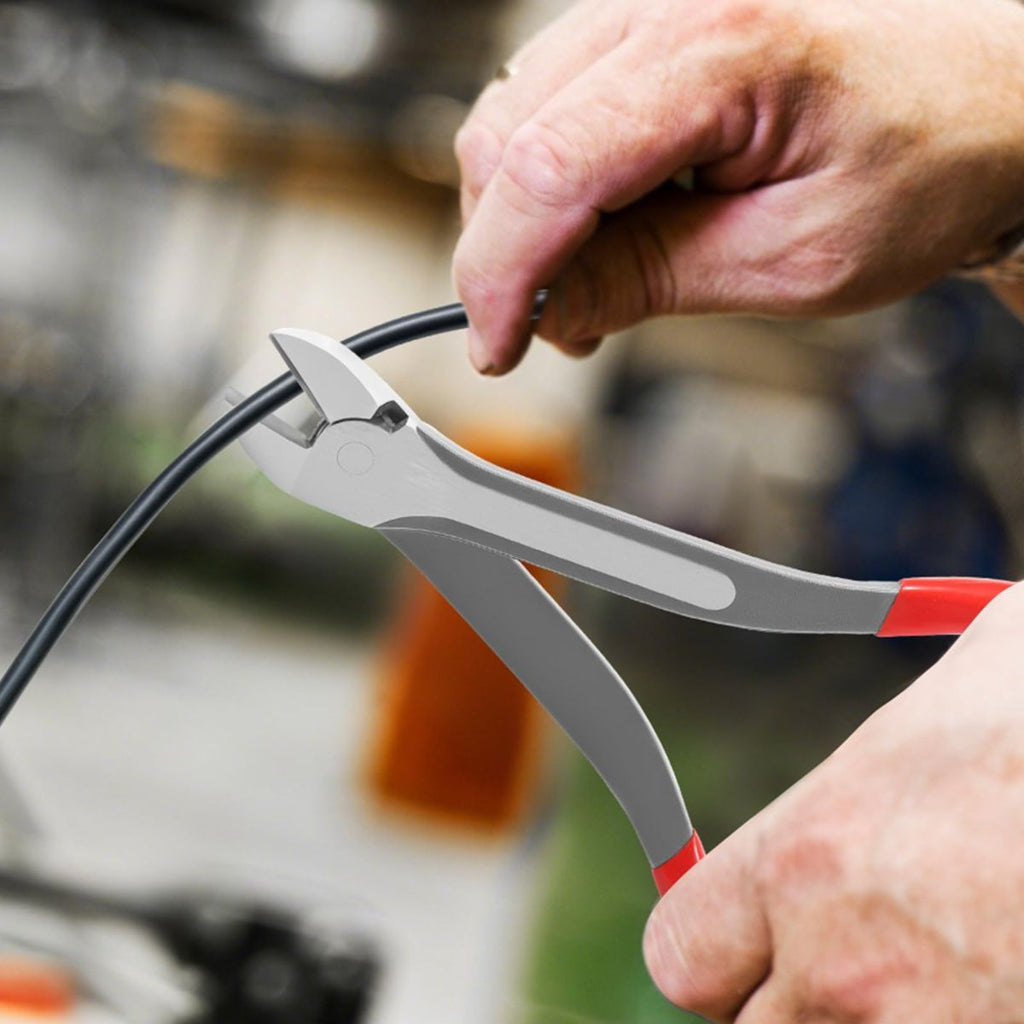 11 inch Diagonal Cutting Pliers - Chromium Vanadium Steel Heavy Duty Side Pliers, High Leverage Wire Cutter for Wires, Cables, Steel Wires and Zippers