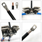 240pcs SC Open-Mouth Bare Copper Terminals + HS-50B Crimping Pliers Set - Gold - HS-50B Crimping Pliers