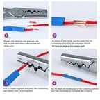 GT250pcs Copper Tube Terminals, Connecting Tubes, Wiring Terminals, Pliers Set