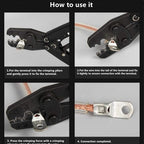 70pcs SC Series Crimp Terminals, Open Barrel Wire Lugs, Boxed Bare Copper Connectors