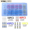Solder Seal Wire Connectors Waterproof Connectors Heat Shrink Connectors 210pcs