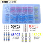 Solder Seal Wire Connectors Waterproof Connectors Heat Shrink Connectors 210pcs
