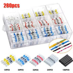 Waterproof Solder Ring Heat Shrink Middle Connector Solder Terminal Electrical - Multi - Size 280Pcs