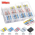 Waterproof Solder Ring Heat Shrink Middle Connector Solder Terminal Electrical - Multi - Size 500Pcs