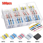 Waterproof Solder Ring Heat Shrink Middle Connector Solder Terminal Electrical - Multi - Size 500Pcs