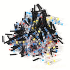Solder Ring Wire Connectors Heat Shrink Butt Terminals Electrical Connector Kit - Multi - Size 600Pcs
