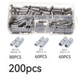 200PCS BN Copper Intermediate Connecting Terminals Cold-Pressed Terminals Copper Tubes