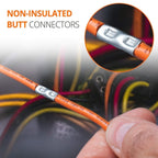 200PCS BN Copper Intermediate Connecting Terminals Cold-Pressed Terminals Copper Tubes