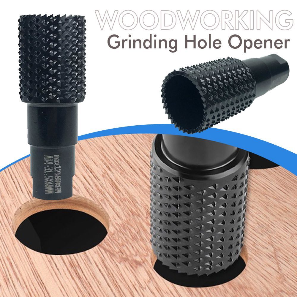 woodworking carving and polishing set, angle grinder accessories, wood carving tools, wood grinding balls, durable woodworking tools - Black - Size 14mm