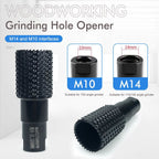 woodworking carving and polishing set, angle grinder accessories, wood carving tools, wood grinding balls, durable woodworking tools - Black - Size 14mm