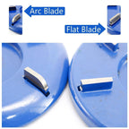 Stump Remover Angle Grinder Wood Carving Disc 6 Teeth Chainsaw Mill Cutter Woodworking Blade Tools Wood Turbo Carving Disc Wood Grinding Shaping Disc Grinder Disc Arc Blade - Blue - Inner diameter 22mm