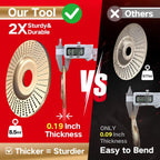5PCS Angle Grinder Wood Carving Disc Set, Polishing Wheel Pad Sanding Disc for Wood, Stump Grinder Tool Grinding Shaping Disk, Cutting Wheel for 4 1/2 Angle Grinder Attachments Rotary Tool