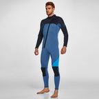 3MM Men's Full Wetsuit – 4-Way Stretch, UPF 50+, Thermal & Scratch Resistant for Diving & Surfing - Black - Size L