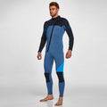 3MM Men's Full Wetsuit – 4-Way Stretch, UPF 50+, Thermal & Scratch Resistant for Diving & Surfing - Blue - Size XXL