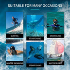 3MM Men's Full Wetsuit – 4-Way Stretch, UPF 50+, Thermal & Scratch Resistant for Diving & Surfing - Gray - Size M