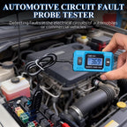 Automotive Circuit Fault Probe Tester, 20A 48V-High-Precision Current Tester, 2-in-1 Wire Tracer Short Finder, Car Relay Fuse Checker with LED Display & Front Light