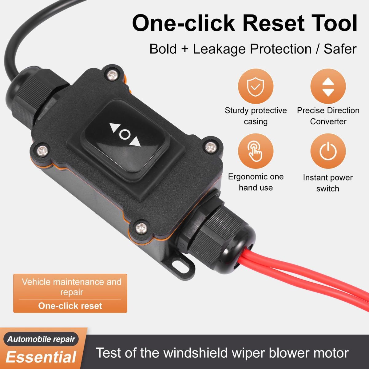 Universal Car Motor Diagnostic Tool, OBD2 Scanner & Battery Tester, Check Engine Light Code Reader, EPB Emergency Release Brake Bleeding Tool for Cars & Motorcycles