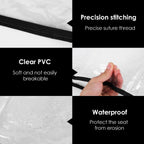 3Pcs Salon Chair Cover, PVC Clear Chair Back Covers, Waterproof Salon Chair Covers Protectors, Soft Salon Chair Back Cover, Fits Most Standard Salon Chairs Office Chairs, 20"x 15.7"x 4.7" - Pink - Size 20in
