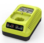 18V P108 Ryobi 18V Battery Replacement P117 Charger Lithium-Ion Battery Power - Black - Size Charger