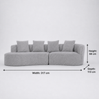 Arco 3 Seater Compressed Sofa