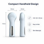 Silicone Facial Cleansing Brush Sonic Vibration Heating Waterproof Rechargeable-PURPLE