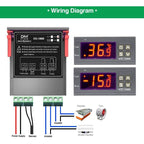 Stc-1000 Temperature Controller, 12V 10A Multi-Purpose Digital Thermostat With Ntc Probe For Fermentation Hatch,