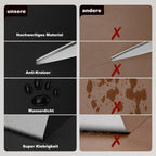 Self-adhesive repair patch for artificial leather, 30 cm x 137 cm, Light gray, Compatible with Fix Dekor