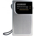 AM/FM Pocket Radio with Built-In Speaker and Earphone Socket