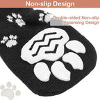 4 Piece Dog Grip Socks Non Slip Adjustable Paw Protection Winter, Size L, 7 x 18.5 cm