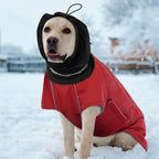 Dog Winter Earmuffs Calming Waterproof Snowproof Black, Size L, 50-64 cm