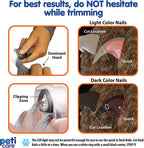 Pet Nail Clippers with LED Light 5x Magnifier and Nail Catcher for Cats and Dogs