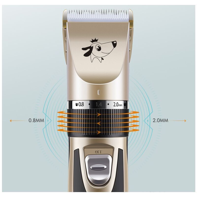 Professional Dog Clippers for Long Thick Hair Rechargeable Electric Clipper Set for Dogs and Cats